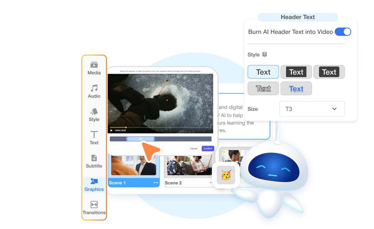 Complete editing control in Visla Scene‑Based Editor after AI polished screen recording
